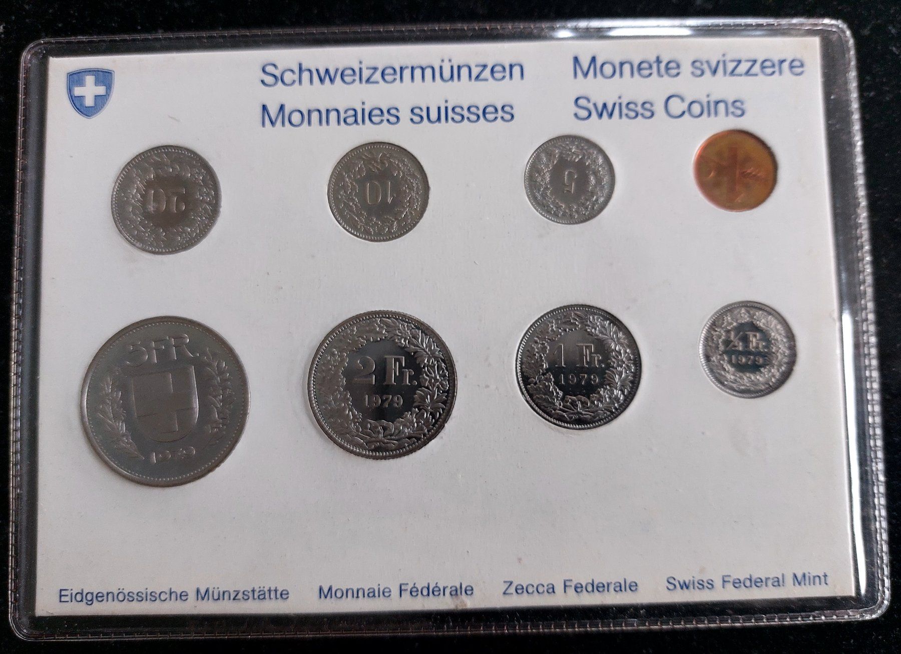 Tutti le monete: Münzsatz Schweiz 1979 stgl. – Nuovo (secondo la descrizione) da Arch venduto da coinsandmore