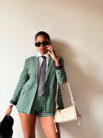 Zara Elegantes Grünes Set (Blazer & Shorts) 2018 - Gr. S/M