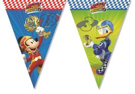 Mickey Maus / Wimpelkette 9 Fahnen