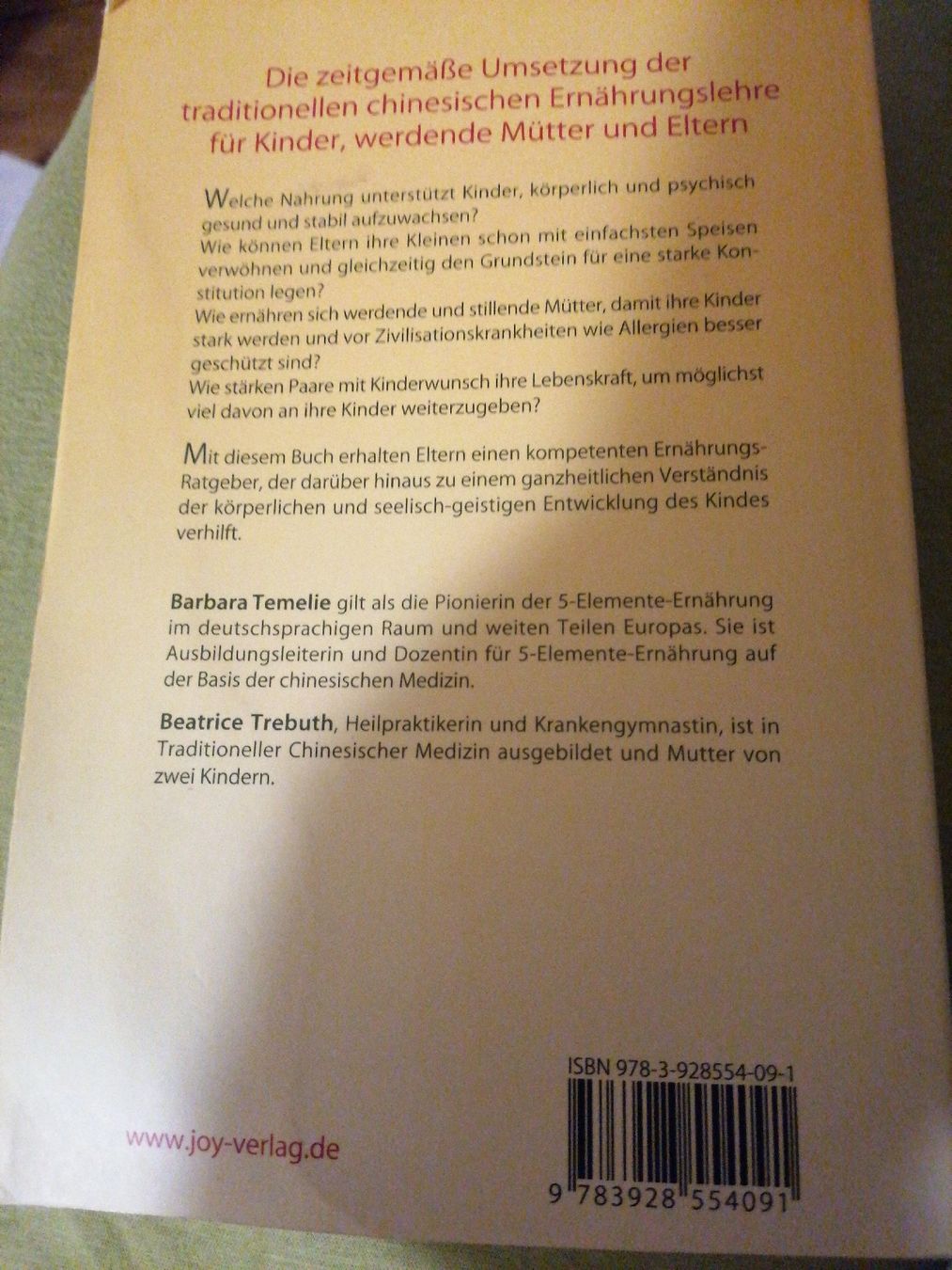 Bücher: Fünf Elemente Ernährung – Gebraucht aus Zürich von Kalleritter 1