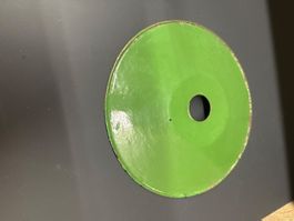 Lampe abat-jour vintage émaillé vert