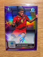 Topps Chrome Bowman Aster Vranckx 1st Autogramm /250