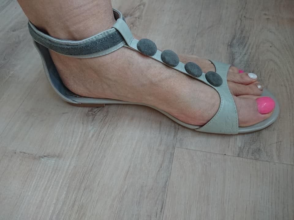 Scarpe da donna: Sandalettes grises CUIR MOLY HOLY new – Nuovo (secondo la descrizione) da Agiez venduto da chouchanelle 3