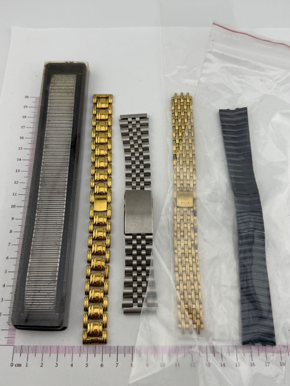 Uhren: Lot de 5 bracelet en acier – Defekt aus Biel/Bienne von MrP_WatchesBiel