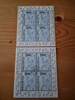 CH-Stickereimarken im Bogen 1x** 1xgestempelt gem. Bilder