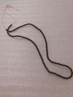 ECHT HÄMETIT STRAND KETTE;;GRAU FARBE