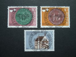1981 Nr. 660-662 mit ET-Vollstempel von Bern