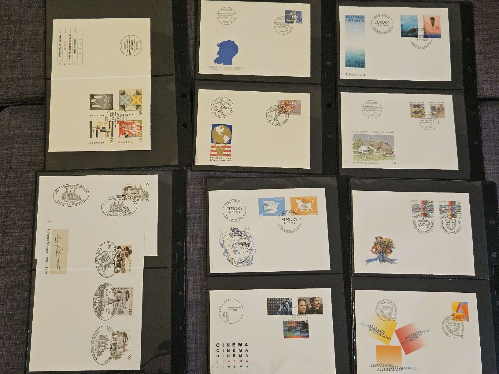 Tutti i francobolli: Sammlung Schweiz FDC 1981 - 1997 / 112 Ersttagesbriefe – Usato da Oberdorf BL venduto da BaldenEagle 9
