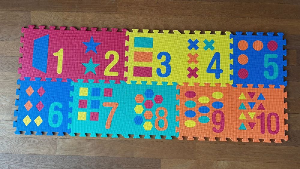 46 Puzzlematten f. Kinder mit Alphabet & Zahlen, Schaumstoff (Gebraucht ...