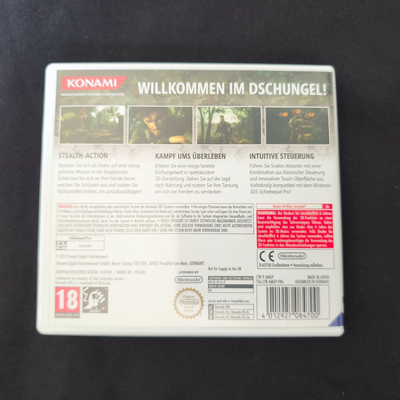 Spiele: Metal Gear Solid 3D: Snake Eater - Nintendo 3DS – Gebraucht aus Montet (Broye) von Mimsoline 3