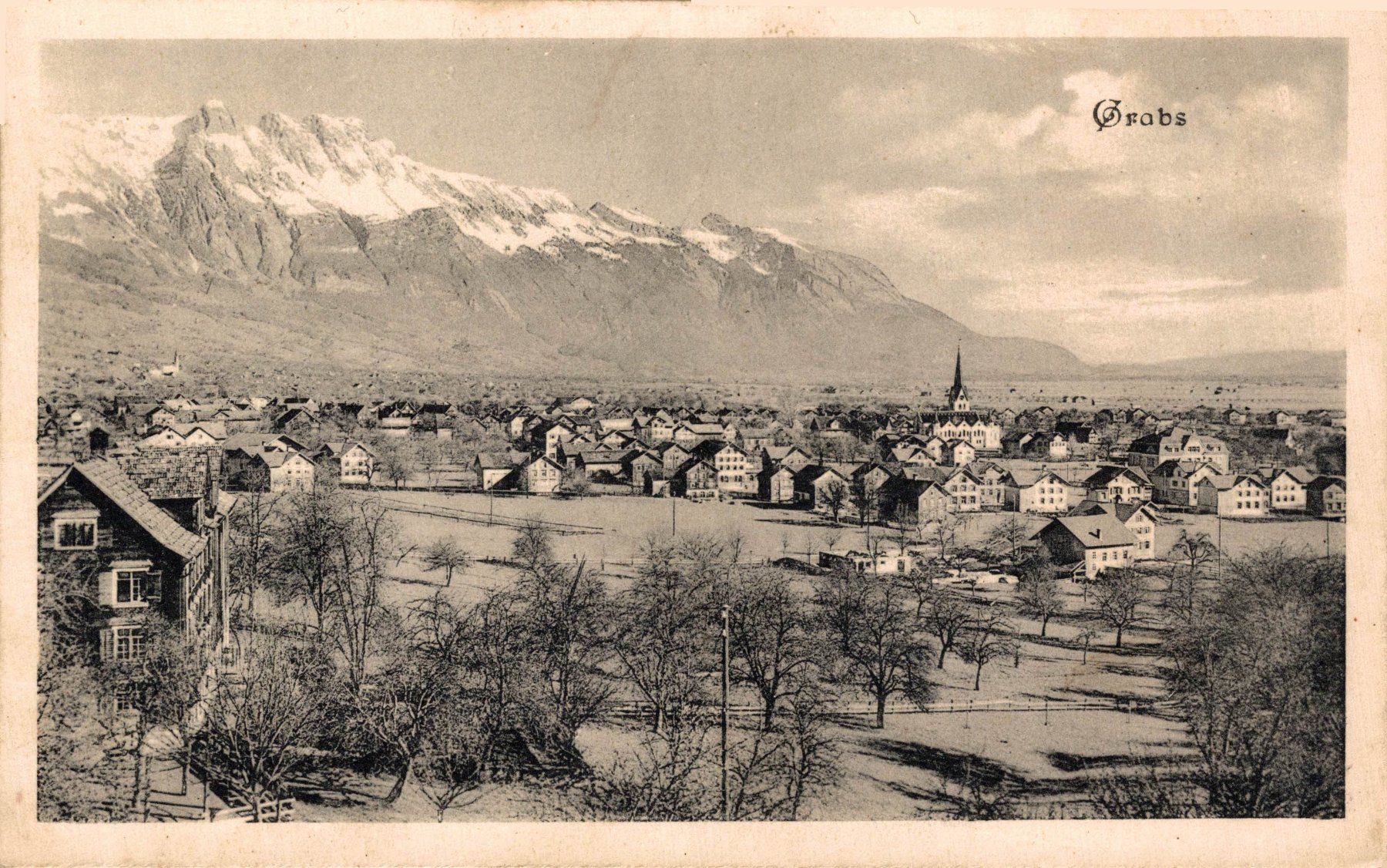 Cartes postales: Grabs. Gesamtansicht – D'occasion à Bronschhofen par Astore