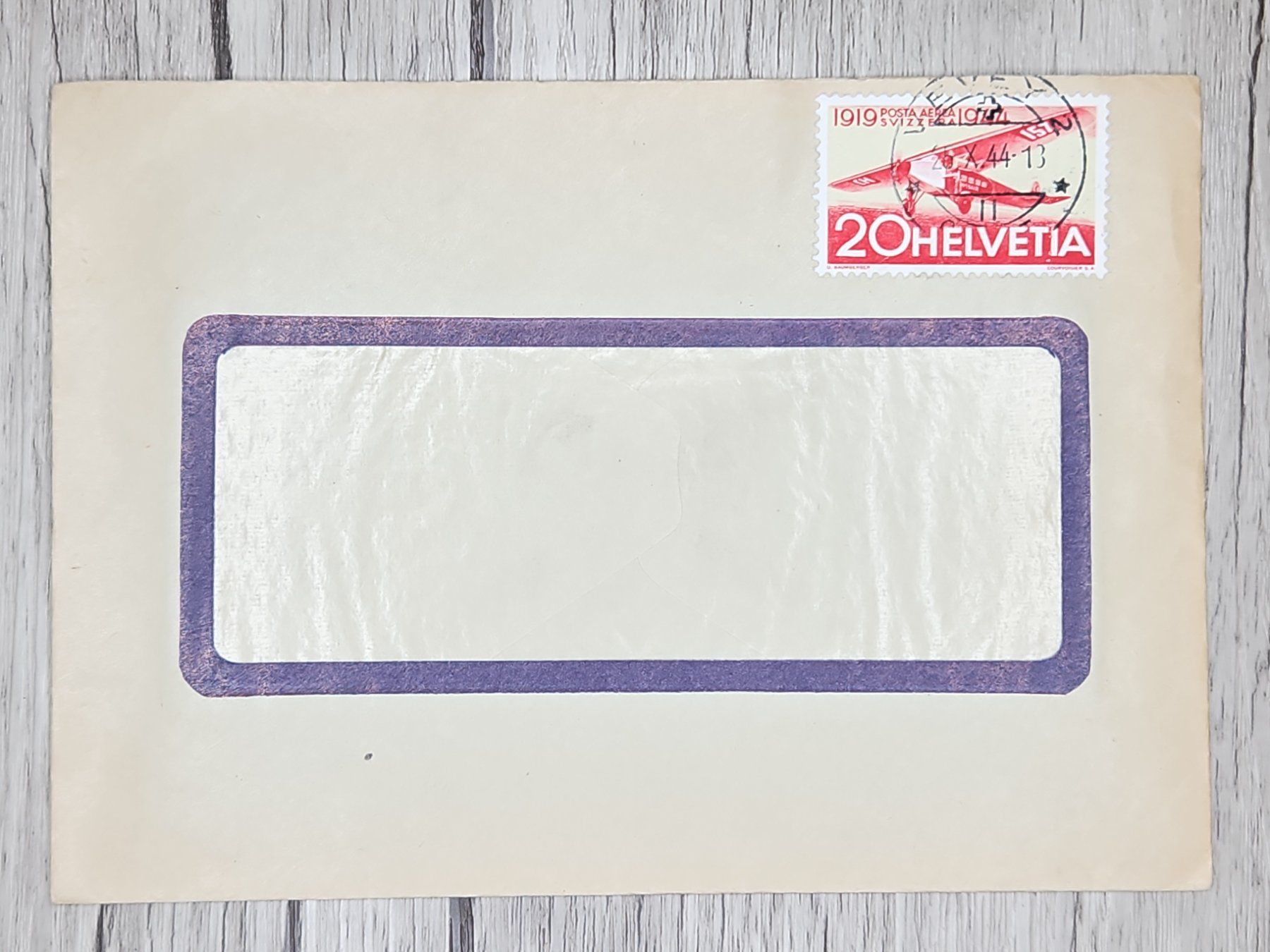 Alle Briefmarken: CL13 Enveloppe + Timbre Suisse 1944 – Gebraucht aus Cousset von Patrick_Collections