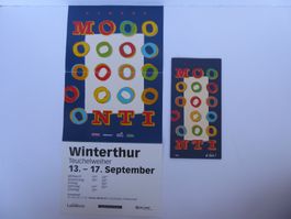 2 Plakate, 1 Flyer Circus Monti 2019 und 2023, Winterthur