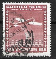 Chile 1944: Flugzeug vor Regenbogen