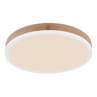 LED Deckenleuchte, Holzoptik, 45 cm Ø