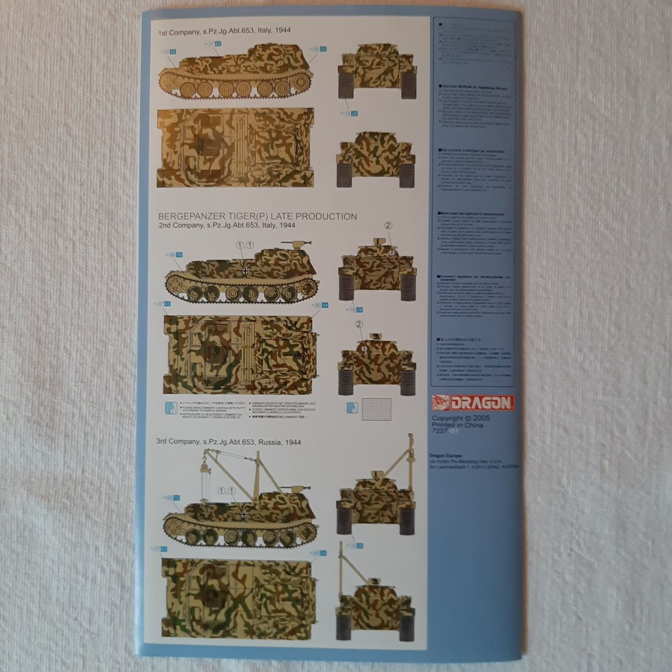 Kit di modellismo & Modellini statici: 850 ... Bergepanzer Tiger (P) ... Dragon 7227 – Nuovo (secondo la descrizione) da Bonstetten venduto da Benibanny59 2
