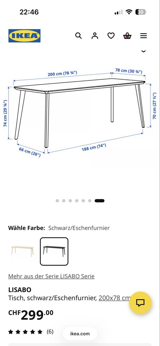 Ikea Tables: Esstisch 200x78cm – D'occasion à Zürich par lou_8j9v 1