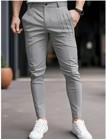 NEUE Leichte Herren Sommer Hose grau Gr. S - 225469