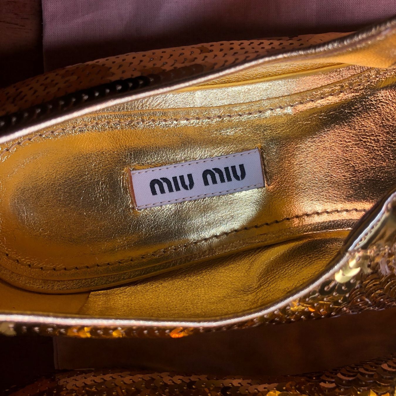 Miu Miu Scarpe da donna: MiuMiu Pailletenschuhe NEU – Nuovo e nell'imballaggio originale da St. Moritz venduto da Capricorn88 4