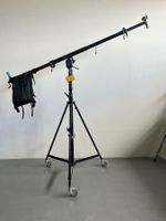 MANFROTTO Mega Boom + Wind Up Lampentstativ + Rollen
