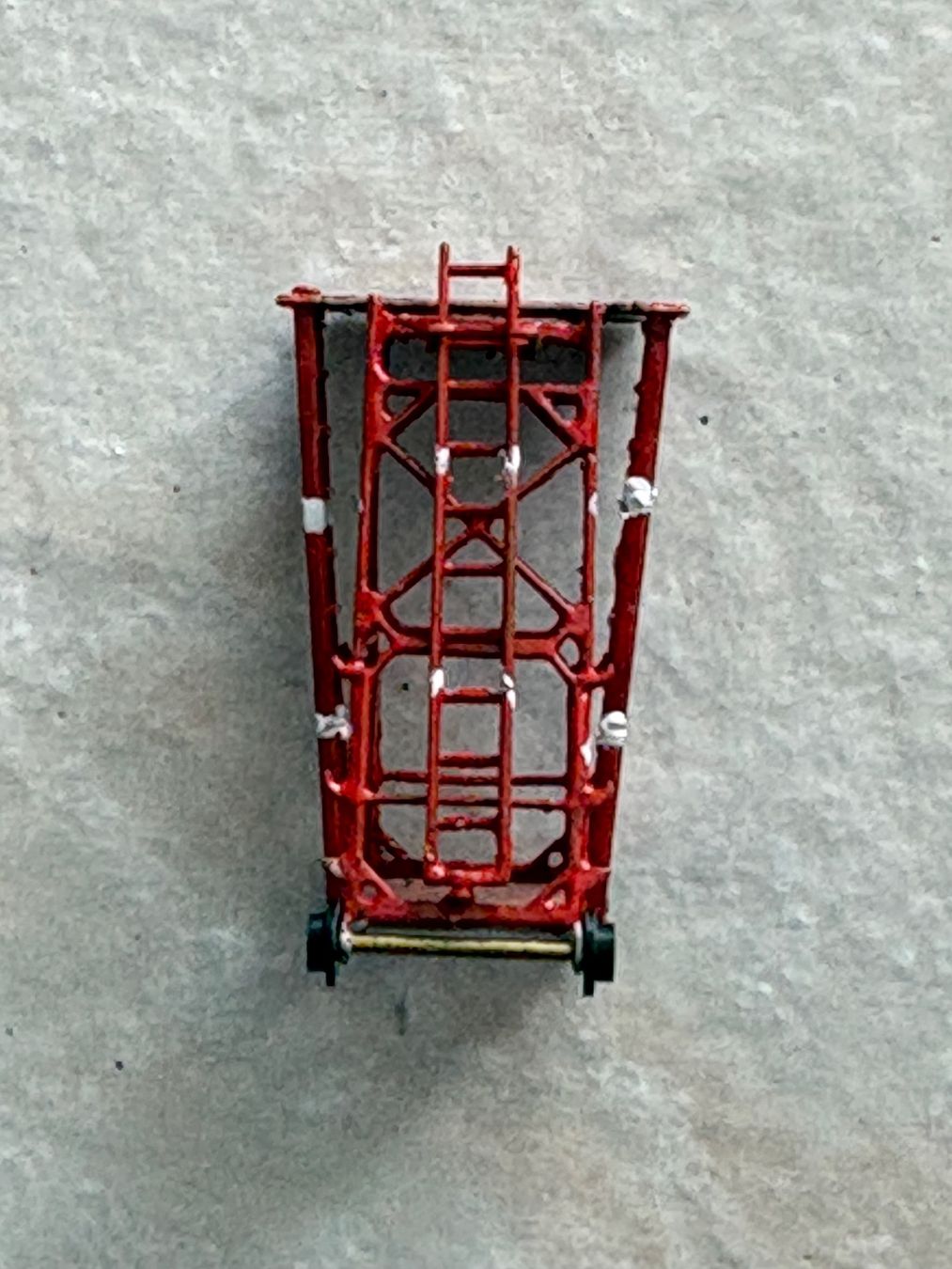 Modellini di ferrovie: Oberleitungs Service Wagen SPUR N Rot – Nuovo (secondo la descrizione) da Hauterive NE venduto da eriamch 1