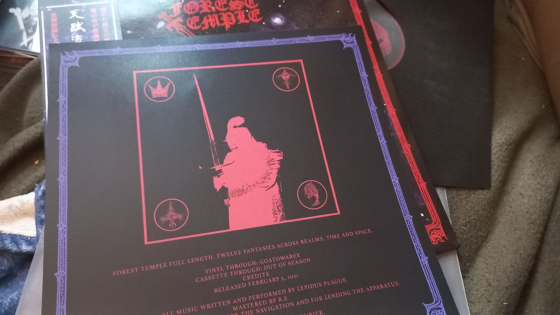Dischi in vinile: Forest Temple- Spectral...RED Vinyl LP Dungeon Synth  – Usato da Olten venduto da Donatello1984 3