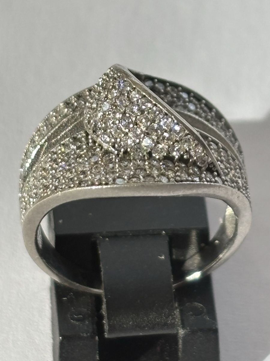 Ringe: Silberring S925 mit Zirkonia , Grösse 17,5 – Gebraucht aus Langnau am Albis von flusspflege