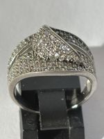 Silberring S925 mit Zirkonia , Grösse 17,5