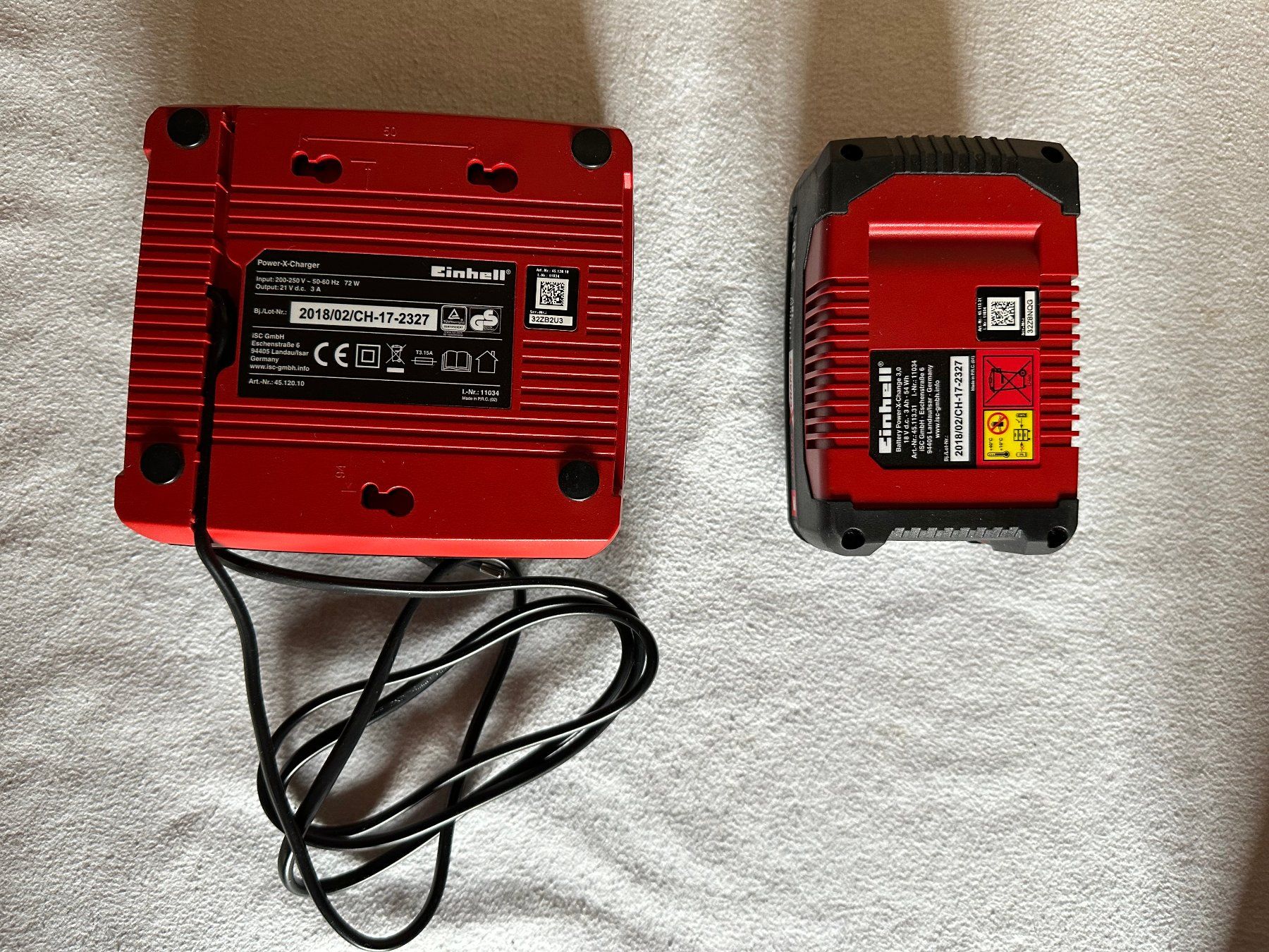 Einhell Caricatori & Batterie: Chargeur Einhell avec 1 batterie – Usato da Ste-Croix venduto da mjmg 1
