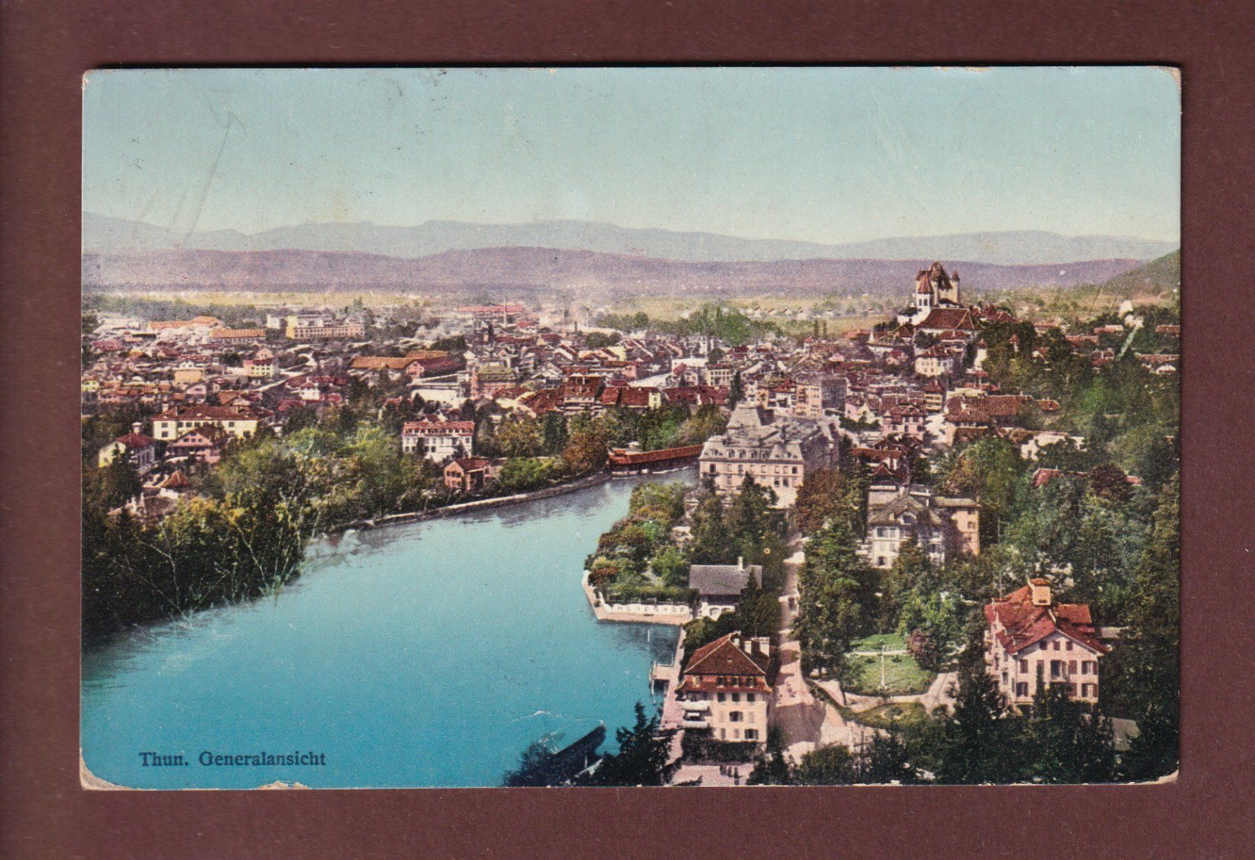 Ansichtskarten: THUN - Teilansicht - 1911 – Gebraucht aus Pully von nicecards