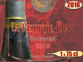 1x75cl. La Petite Lune Bordeaux 2018, Rouge d'Exception 🍷