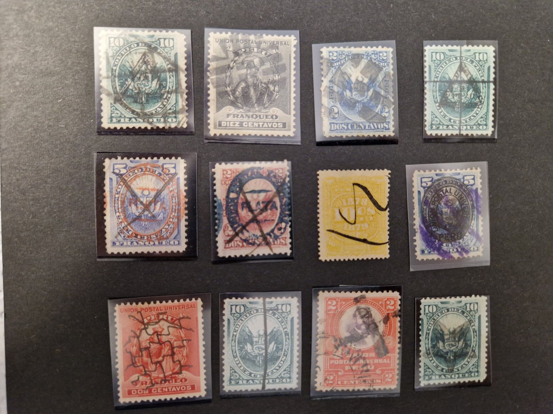 Tutti i francobolli: Briefmarken PERU mit Sonderstempelung – Usato da Oberglatt ZH venduto da Pacos2000