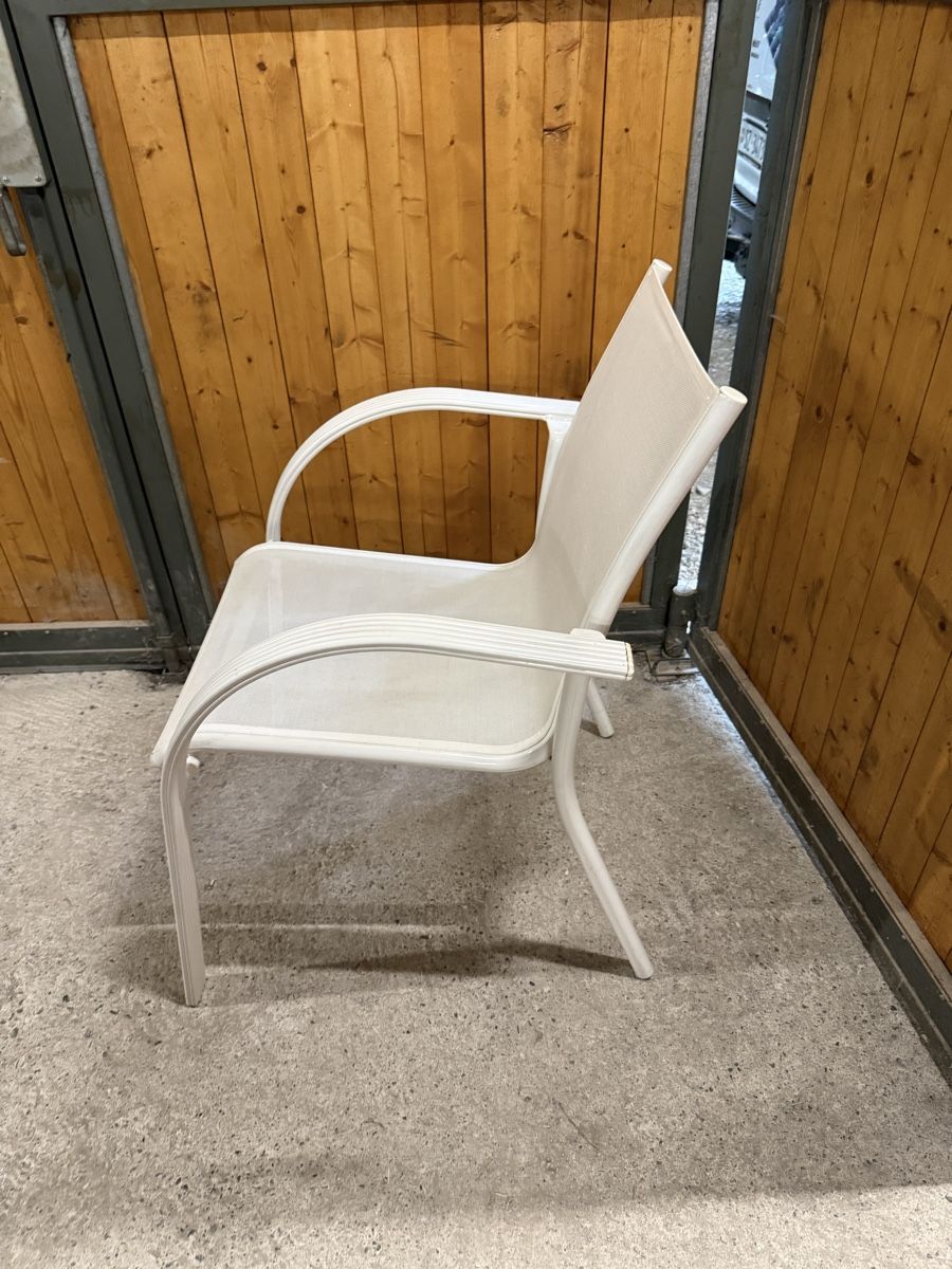 Sedie: Gartenstuhl weiss Aluminium  – Usato da Pfäffikon SZ venduto da Bayernaudi 1