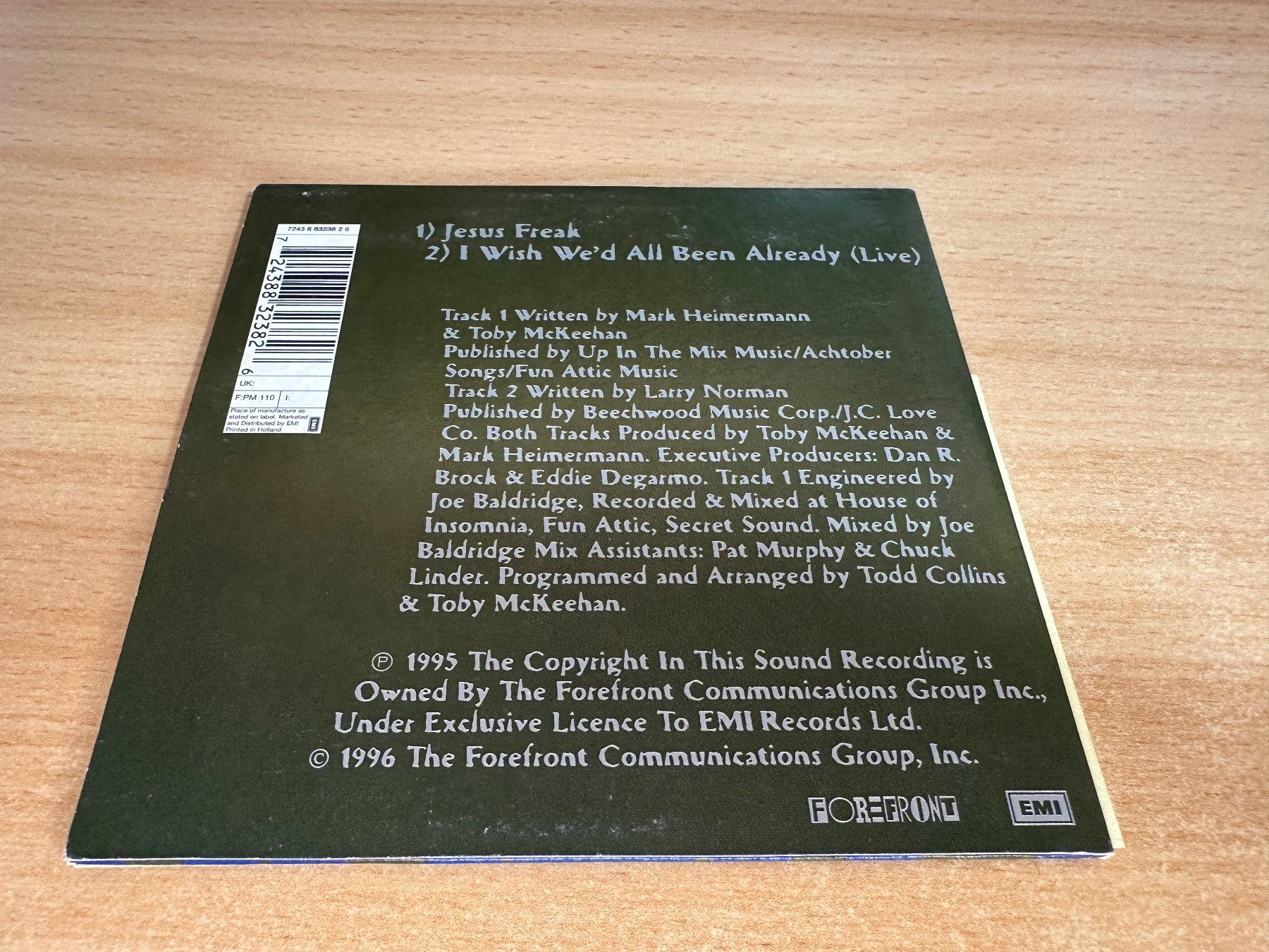 CD: DC Talk – Jesus Freak - Single CD – Usato da Rikon im Tösstal venduto da Alpenmutz 1