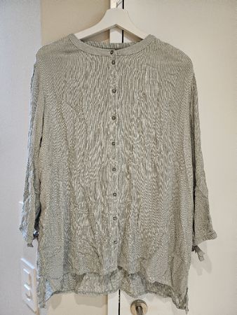 Street One Bluse grün gestreift 42/44