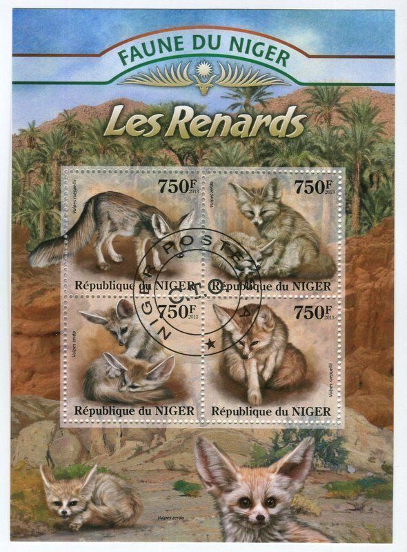Tous les timbres: Block "Sandfuchs & Fennek". Niger – Neuf avec emballage d'origine à Basel par Butsch5