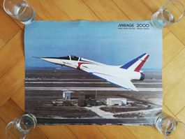 Kampfjet MIRAGE 2000 Dassault France - Poster Affiche