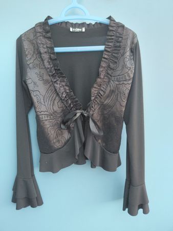 Elegantes Bolero Jäckchen, schwarz, Grösse S, neuwertig