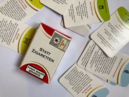Statt Zigaretten: Inspirationskarten
