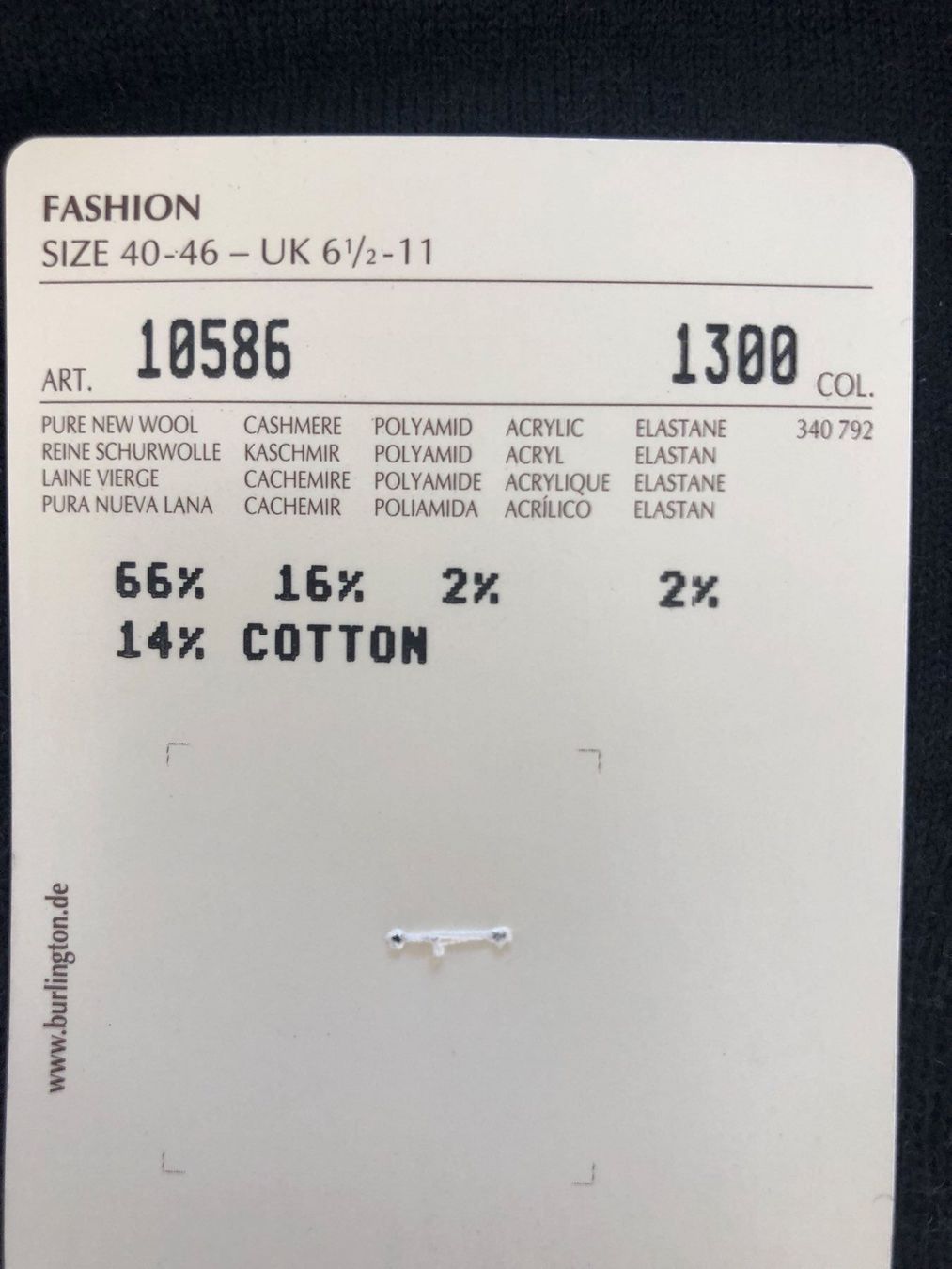Burlington Calze: Business Socken Burlington Wolle+Cashmer – Nuovo e nell'imballaggio originale da Zumikon venduto da DamenFashionShop 6