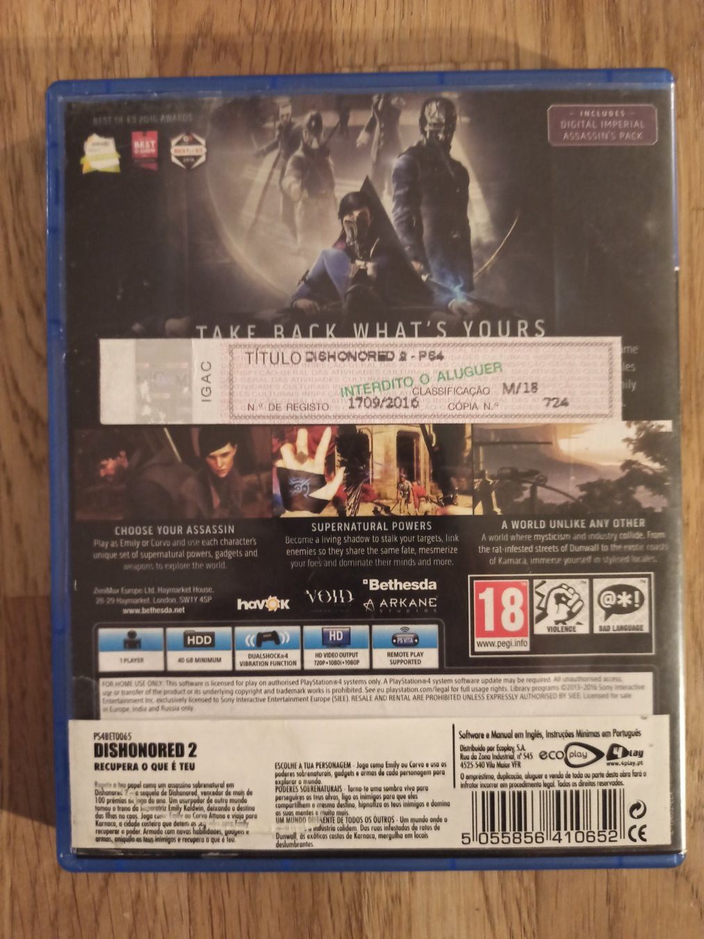 Giochi: Dishonored 2 PS4 / PS5 – Usato da Oberweningen venduto da mar_87mx 1