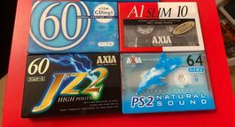 4 x AXIA und TDK Audio Kassette als Konvolut original rar