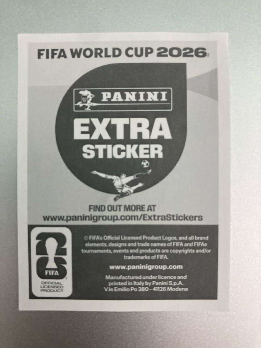 Panini Cartes à collectionner: Panini Fifa 2026 extra sticker – Neuf (Voir description) à Olten par chr1gl 1