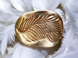 Unikate Haarspange aus Bronze