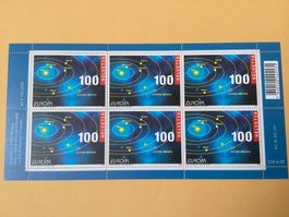 6x Fr. 1.00 Briefmarken Frankatur Europa Astronomie Asteroid