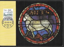 Maximumkarte Nr. 682 Widder Orts-ET Engelberg 23.8.1982