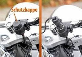 Praktische Motorrad-Bordsteckdose, 12 V, Neu