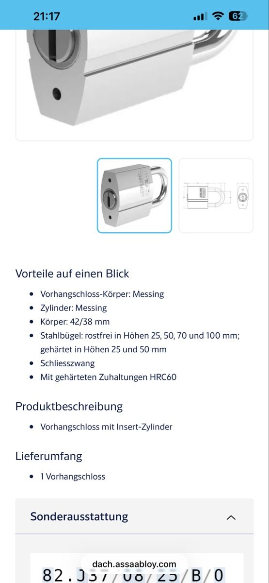 Keso Lucchetti: 8x Vorhängeschloss KESO Rostfrei Top – Nuovo (secondo la descrizione) da Liesberg venduto da sve_jzs5 3