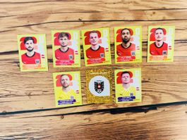 Panini Sticker Österreich Fussball 7 Stk Konvolut neu