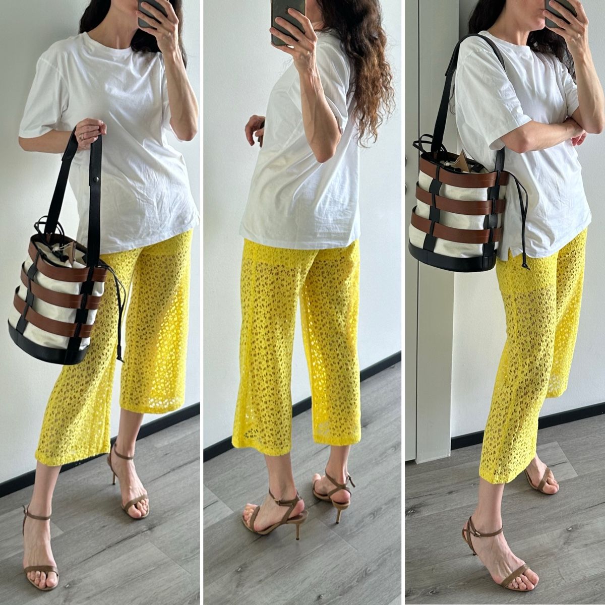 Pantaloni: Pantalon jaune en dentelle – Nuovo (secondo la descrizione) da Biel/Bienne venduto da TanyaM02 1